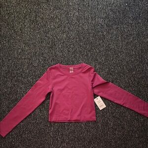 Kids Long Sleeve Pink Top